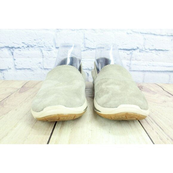 LL Bean Back Cove Stretch Slip-On Brown Gray Suede Nubuck Loden Size 7.5 M - Picture 4 of 9